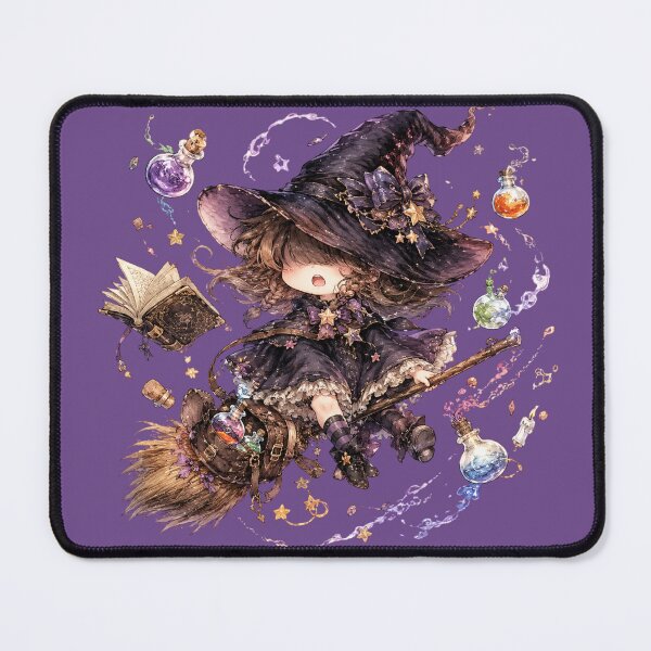 Item preview, Kawaii Baby Witch Illustration – Cute Chaotic Witch in Training Art designed and sold by MagicMakerPh.