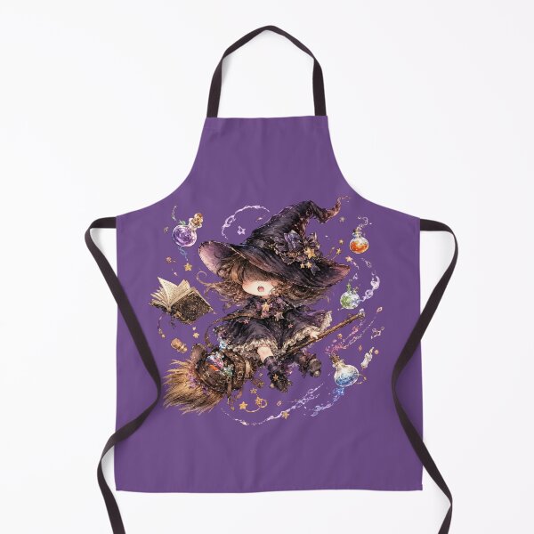 Item preview, Kawaii Baby Witch Illustration – Cute Chaotic Witch in Training Art designed and sold by MagicMakerPh.