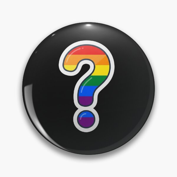 Item preview, Colorful Rainbow Pride Question Mark Symbol designed and sold by Owcomm.