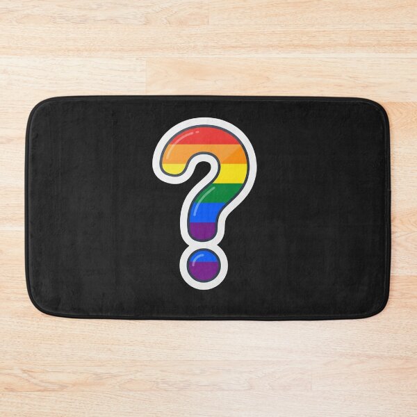 Item preview, Colorful Rainbow Pride Question Mark Symbol designed and sold by Owcomm.