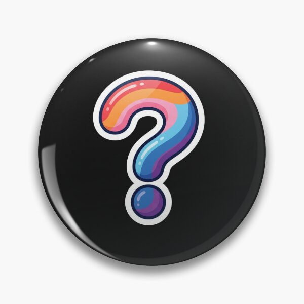 Item preview, Colorful Rainbow Pride Question Mark Symbol designed and sold by Owcomm.