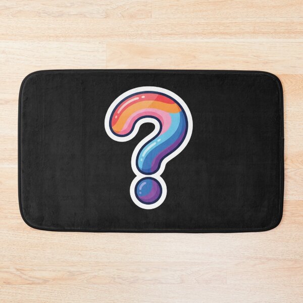 Item preview, Colorful Rainbow Pride Question Mark Symbol designed and sold by Owcomm.