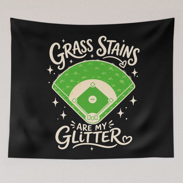 Item preview, Baseball Grass Stains My Glitter Baseball Field Design designed and sold by Uglyandcute.