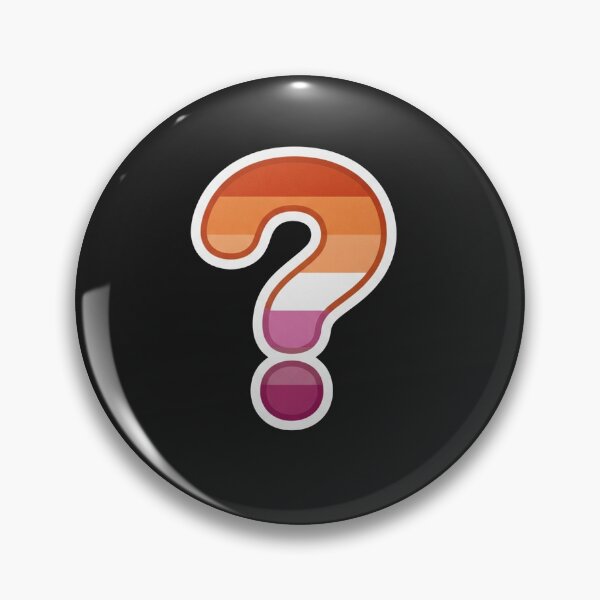 Item preview, Lesbian Pride Flag Question Mark Symbol designed and sold by Owcomm.