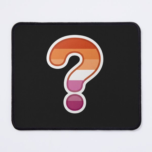 Item preview, Lesbian Pride Flag Question Mark Symbol designed and sold by Owcomm.