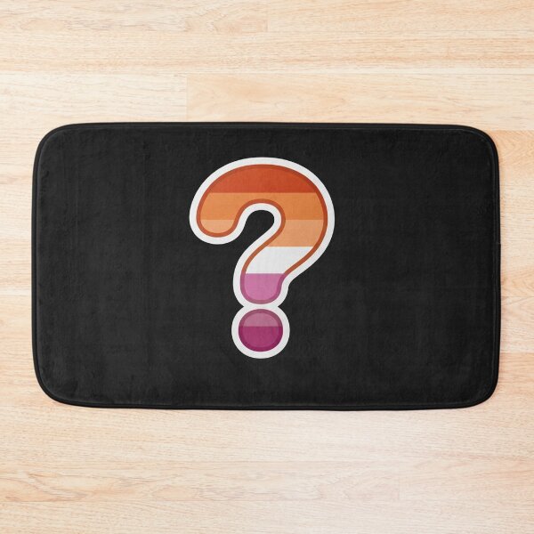 Item preview, Lesbian Pride Flag Question Mark Symbol designed and sold by Owcomm.