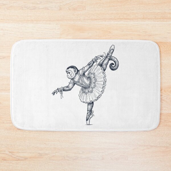 Item preview, Vintage Monkey Ballet Dancer Ballerina Animal Lover designed and sold by dian-rody-crest.