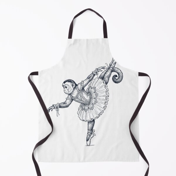Item preview, Vintage Monkey Ballet Dancer Ballerina Animal Lover designed and sold by dian-rody-crest.