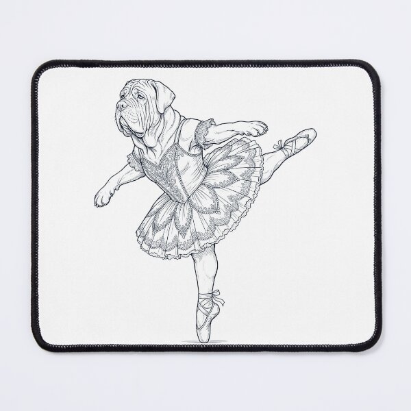 Item preview, Vintage Neapolitan Mastiff Ballet Dancer Ballerina Dog Lover designed and sold by dian-rody-crest.