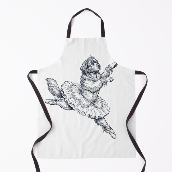 Item preview, Vintage Newfoundland Ballet Dancer Ballerina Dog Lover designed and sold by dian-rody-crest.