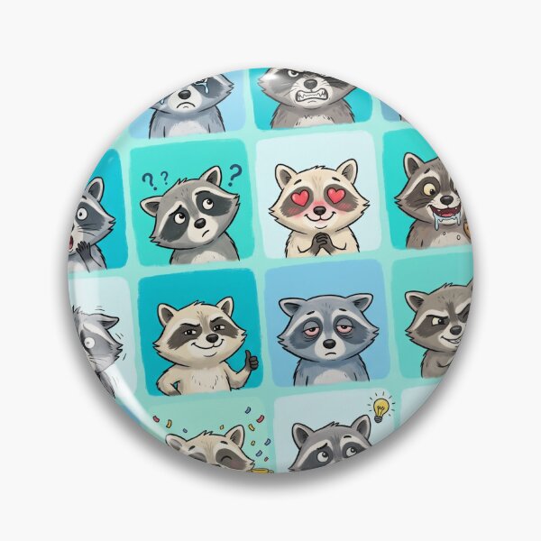 Item preview, Raccoon Diaries Funny Trash Panda Mood Board Art designed and sold by rich-moda.