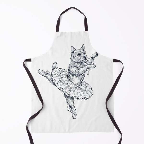 Item preview, Vintage Norwich Terrier Ballet Dancer Ballerina Dog Lover designed and sold by dian-rody-crest.