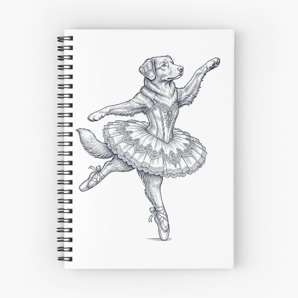 Item preview, Vintage Nova Scotia Duck Tolling Retriever Ballet Dancer Ballerina Dog Lover designed and sold by dian-rody-crest.