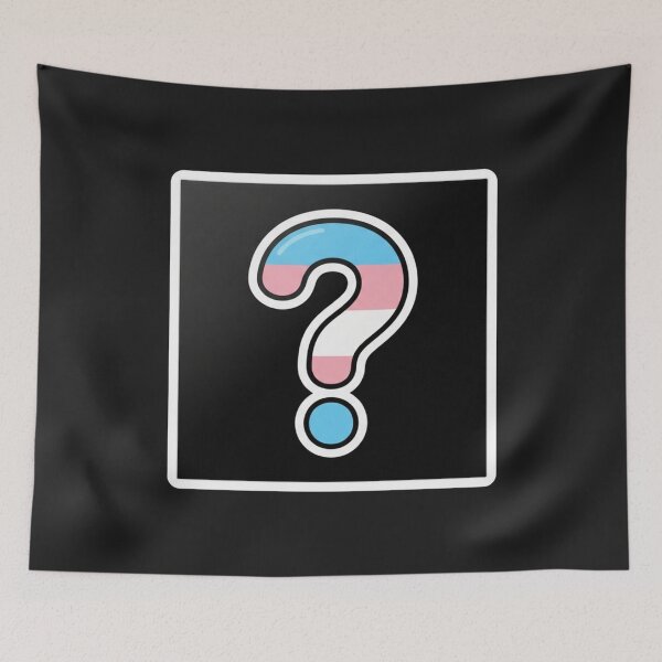 Item preview, Transgender Pride Question Mark Symbol designed and sold by Owcomm.
