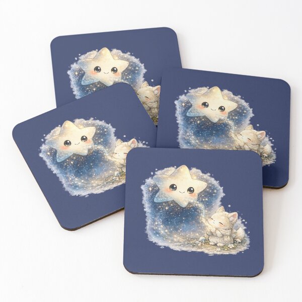 Item preview, Kawaii Star Spirit Illustration – Cute Wish-Granting Star Character Art designed and sold by MagicMakerPh.