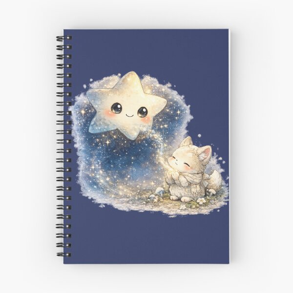 Item preview, Kawaii Star Spirit Illustration – Cute Wish-Granting Star Character Art designed and sold by MagicMakerPh.