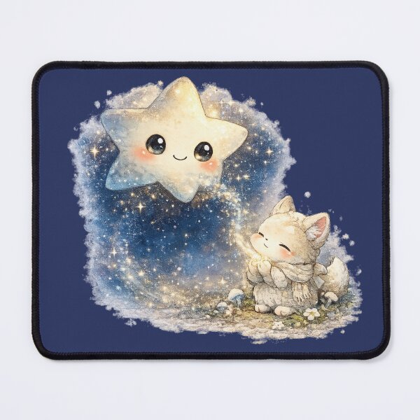 Item preview, Kawaii Star Spirit Illustration – Cute Wish-Granting Star Character Art designed and sold by MagicMakerPh.