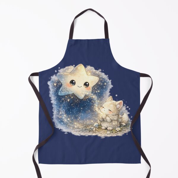 Item preview, Kawaii Star Spirit Illustration – Cute Wish-Granting Star Character Art designed and sold by MagicMakerPh.