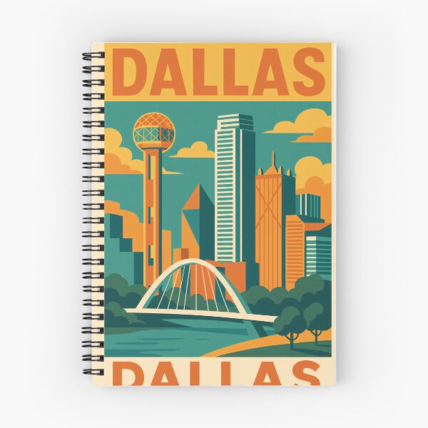 Item preview, Retro Pop Art Poster Illustration of Dallas | Bold Lone Star City Print with Reunion Tower, Margaret Hunt Hill Bridge & Downtown Skyline | Vintage Texas Travel Wall Art Decor designed and sold by PaintedPixels01.