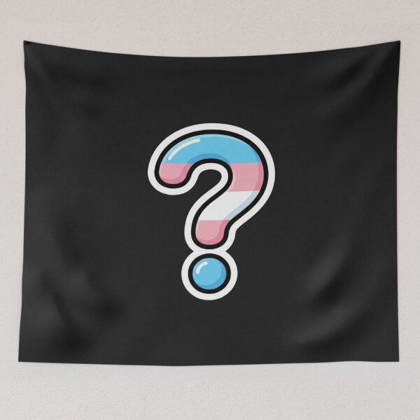 Item preview, Transgender Pride Question Mark Symbol designed and sold by Owcomm.