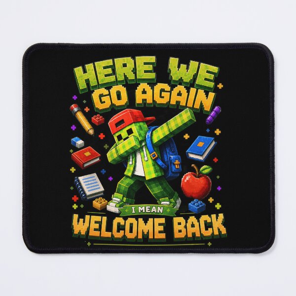 Item preview, Here We Go Again I Mean Welcome Back To School Dabbing Gamer Pixel Art designed and sold by watanabeee.