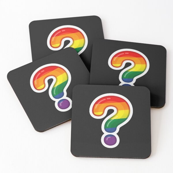Item preview, Rainbow Pride Question Mark Symbol designed and sold by Owcomm.