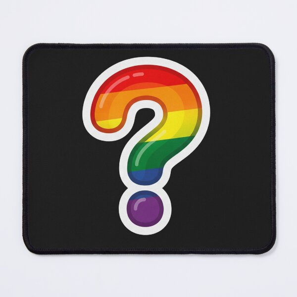 Item preview, Rainbow Pride Question Mark Symbol designed and sold by Owcomm.