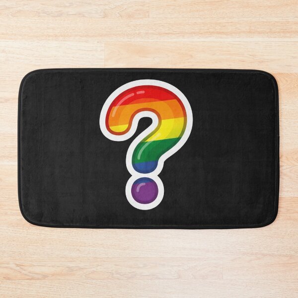 Item preview, Rainbow Pride Question Mark Symbol designed and sold by Owcomm.