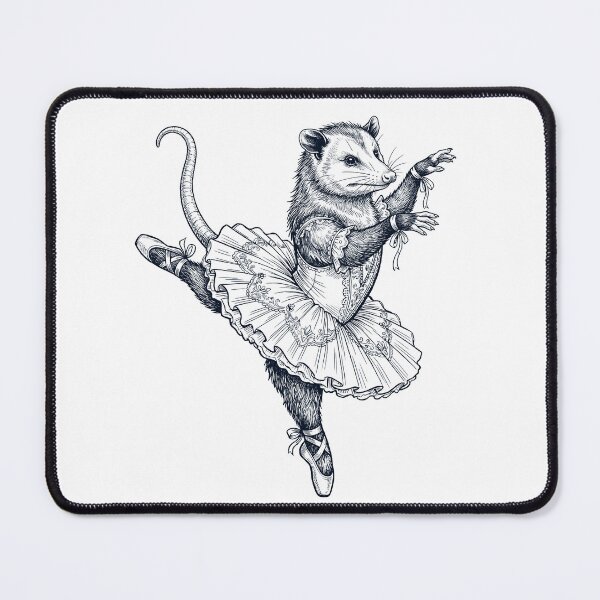 Item preview, Vintage Opossum Ballet Dancer Ballerina Animal Lover designed and sold by dian-rody-crest.