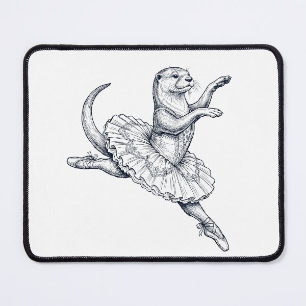 Item preview, Vintage Otter Ballet Dancer Ballerina Animal Lover designed and sold by dian-rody-crest.