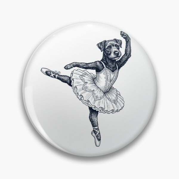 Item preview, Vintage Patterdale Terrier Ballet Dancer Ballerina Dog Lover designed and sold by dian-rody-crest.