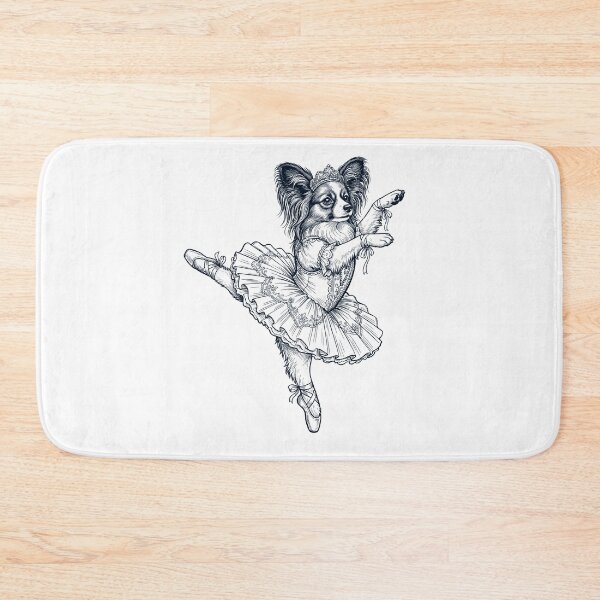 Item preview, Vintage Papillon Ballet Dancer Ballerina Dog Lover designed and sold by dian-rody-crest.
