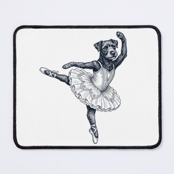 Item preview, Vintage Patterdale Terrier Ballet Dancer Ballerina Dog Lover designed and sold by dian-rody-crest.