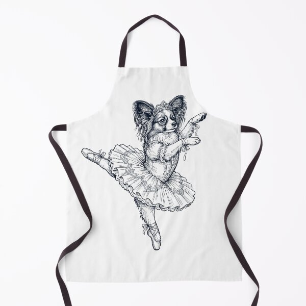 Item preview, Vintage Papillon Ballet Dancer Ballerina Dog Lover designed and sold by dian-rody-crest.