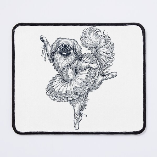 Item preview, Vintage Pekingese Ballet Dancer Ballerina Dog Lover designed and sold by dian-rody-crest.