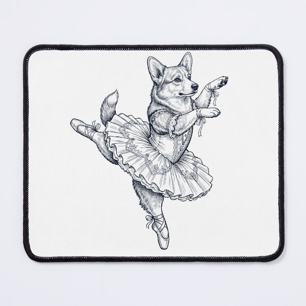 Item preview, Vintage Pembroke Welsh Corgi Ballet Dancer Ballerina Dog Lover designed and sold by dian-rody-crest.