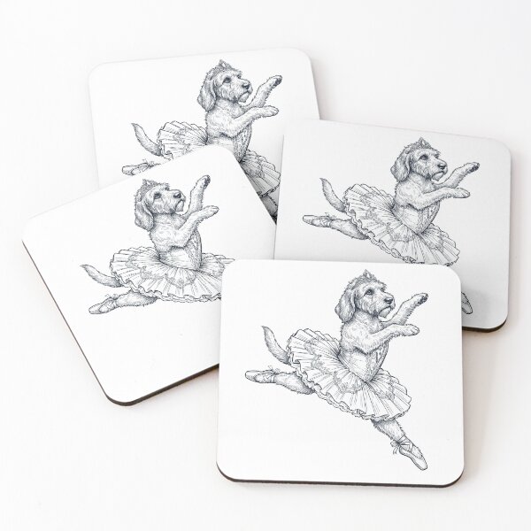 Item preview, Vintage Petit Basset Griffon Vendeen Ballet Dancer Ballerina Dog Lover designed and sold by dian-rody-crest.