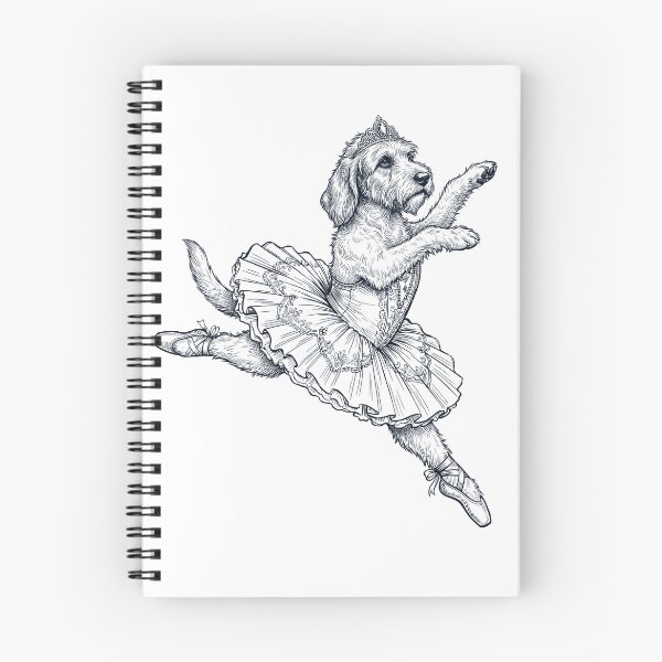 Item preview, Vintage Petit Basset Griffon Vendeen Ballet Dancer Ballerina Dog Lover designed and sold by dian-rody-crest.