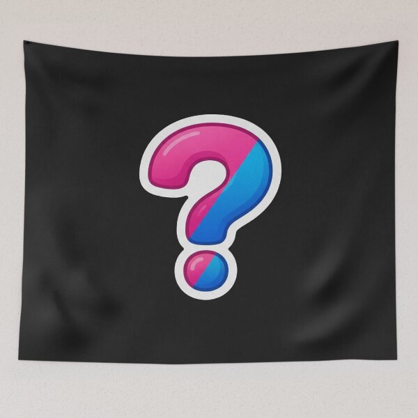 Item preview, Bisexual Pride Question Mark Symbol designed and sold by Owcomm.