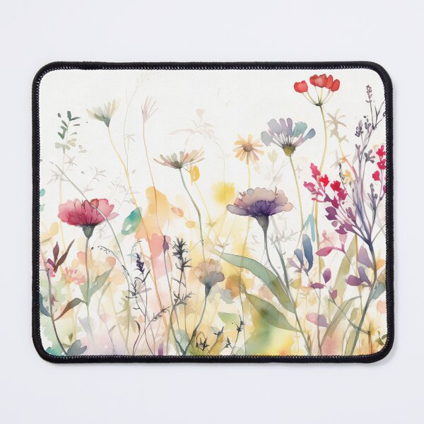 Item preview, Abstract Watercolor Wildflower Garden Art Print designed and sold by VibeShift Studio.