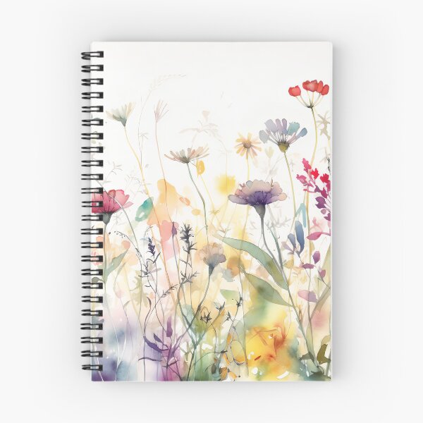 Item preview, Abstract Watercolor Wildflower Garden Art Print designed and sold by VibeShift Studio.
