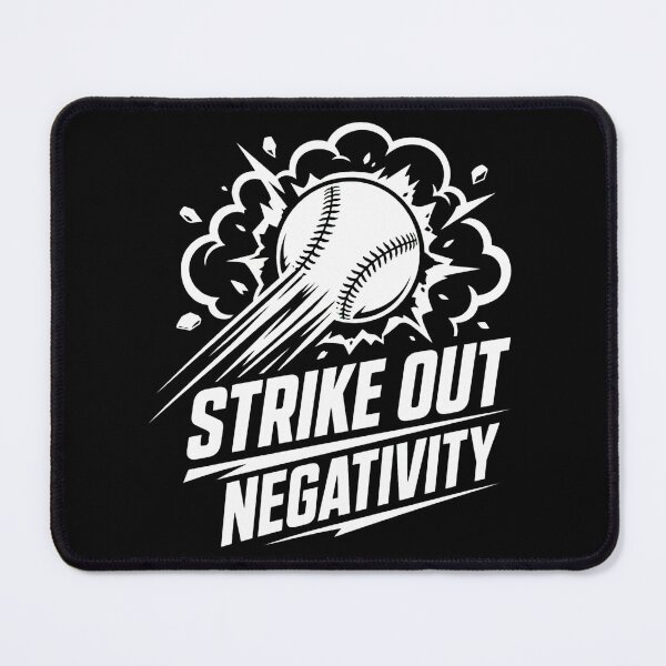 Item preview, Baseball Strike Out Negativity Baseball Motivation T-Shirt designed and sold by Uglyandcute.
