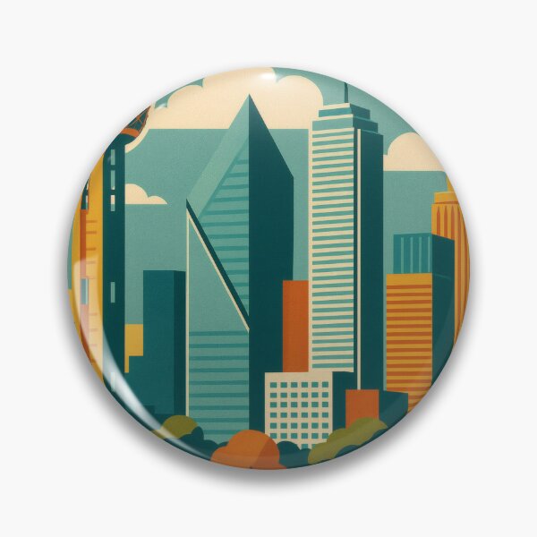 Item preview, Retro Pop Art Poster Illustration of Dallas | Bold Lone Star City Print with Reunion Tower, Margaret Hunt Hill Bridge & Downtown Skyline | Vintage Texas Travel Wall Art Decor designed and sold by PaintedPixels01.