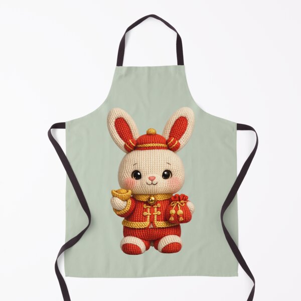 Item preview, Cute Knitted Year Of The Rabbit | Kawaii 3D Chinese New Year Zodiac Knit Art designed and sold by Moons Studio.