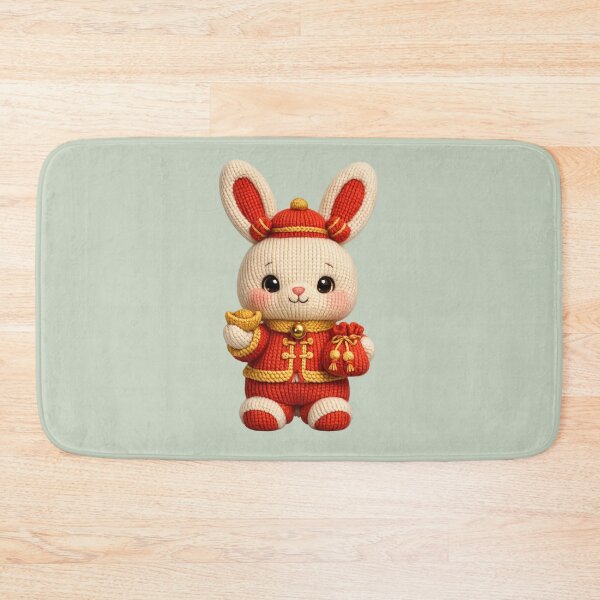 Item preview, Cute Knitted Year Of The Rabbit | Kawaii 3D Chinese New Year Zodiac Knit  Art designed and sold by Moons Studio.