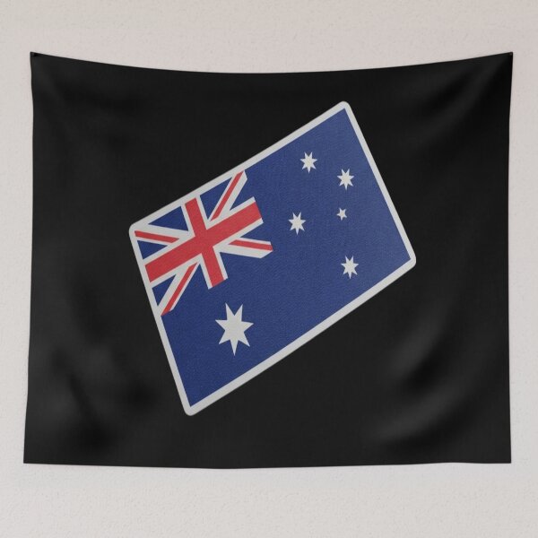 Item preview, pegatina bandera australiana designed and sold by JMAVILA ART.