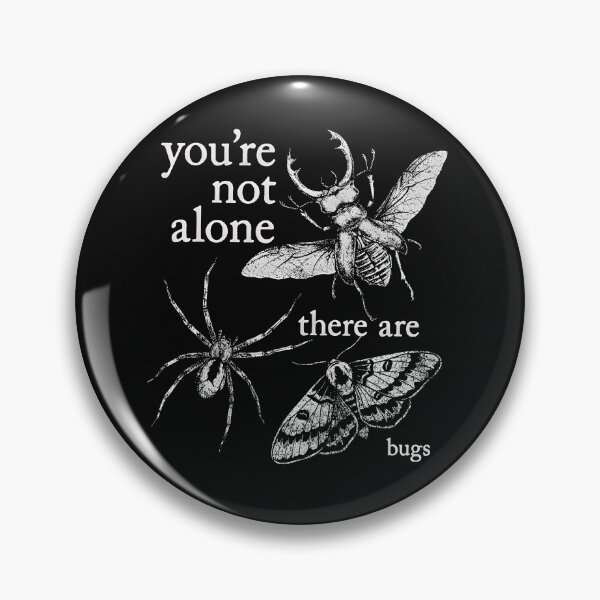 Item preview, You're Not Alone There Are Bugs Funny Entomology Vintage Black Shirt designed and sold by Lilbahlil.