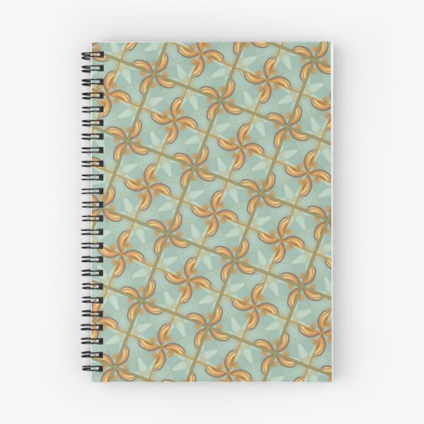 Item preview, Mint Golden Windmill Pattern designed and sold by Shy Fractal Designs.