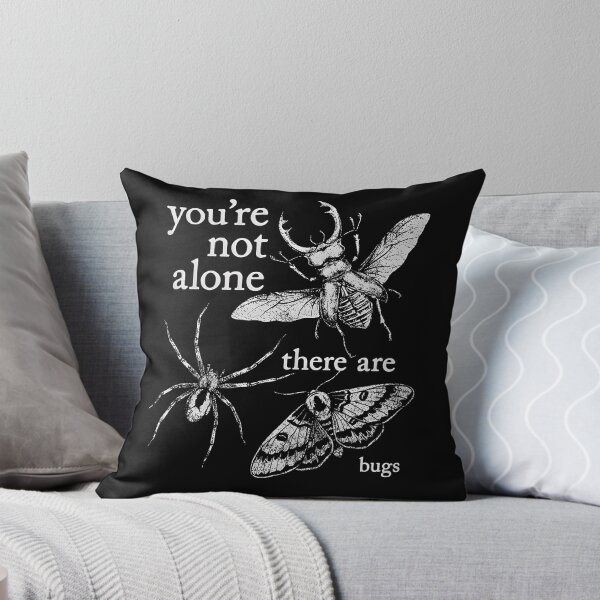 Item preview, You're Not Alone There Are Bugs Funny Entomology Vintage Black Shirt designed and sold by Lilbahlil.