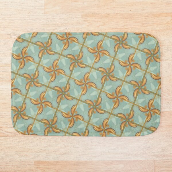 Item preview, Mint Golden Windmill Pattern designed and sold by Shy Fractal Designs.